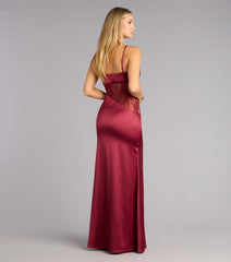 Angelica Lace Satin Mermaid Formal Dress