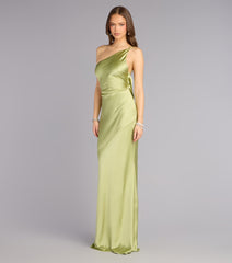 Brynlee Satin Open Back Formal Dress