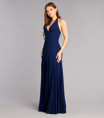 Julianna Chiffon Halter A-Line Formal Dress