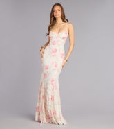 Preston Floral Lace Mermaid Formal Dress