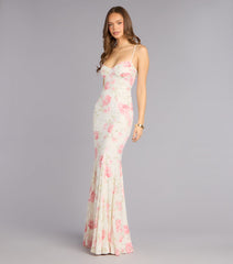 Preston Floral Lace Mermaid Formal Dress