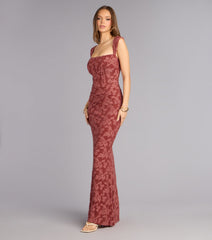 Meryl Jacquard Mermaid Formal Dress