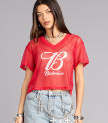 Vintage Brew Budweiser Jersey Top