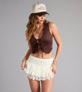 Country Crush Tie-Front Vest