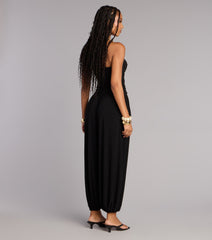 Low Effort Luxe Strapless Jumpsuit
