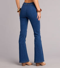 Curve Code V-Waist Flare Denim Jeans