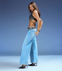 Windsor x Von Dutch Wide-Leg Denim Jeans