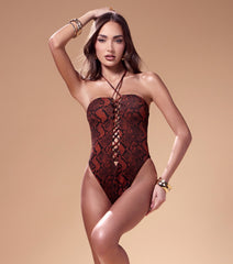 Untamed Energy Snake Print Swimsuit