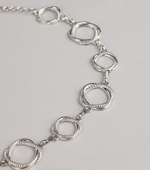 Linked Up Chic Circle Chain Belt