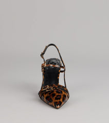 Intentionally Fierce Leopard Stiletto Heels