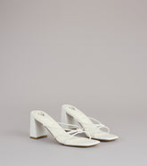 Fashion Fix Knotted Block Heel Mules
