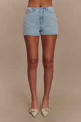 Tobias Denim Shorts - Light Blue