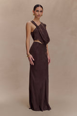 Violeta Asymmetric Top - Dark Chocolate