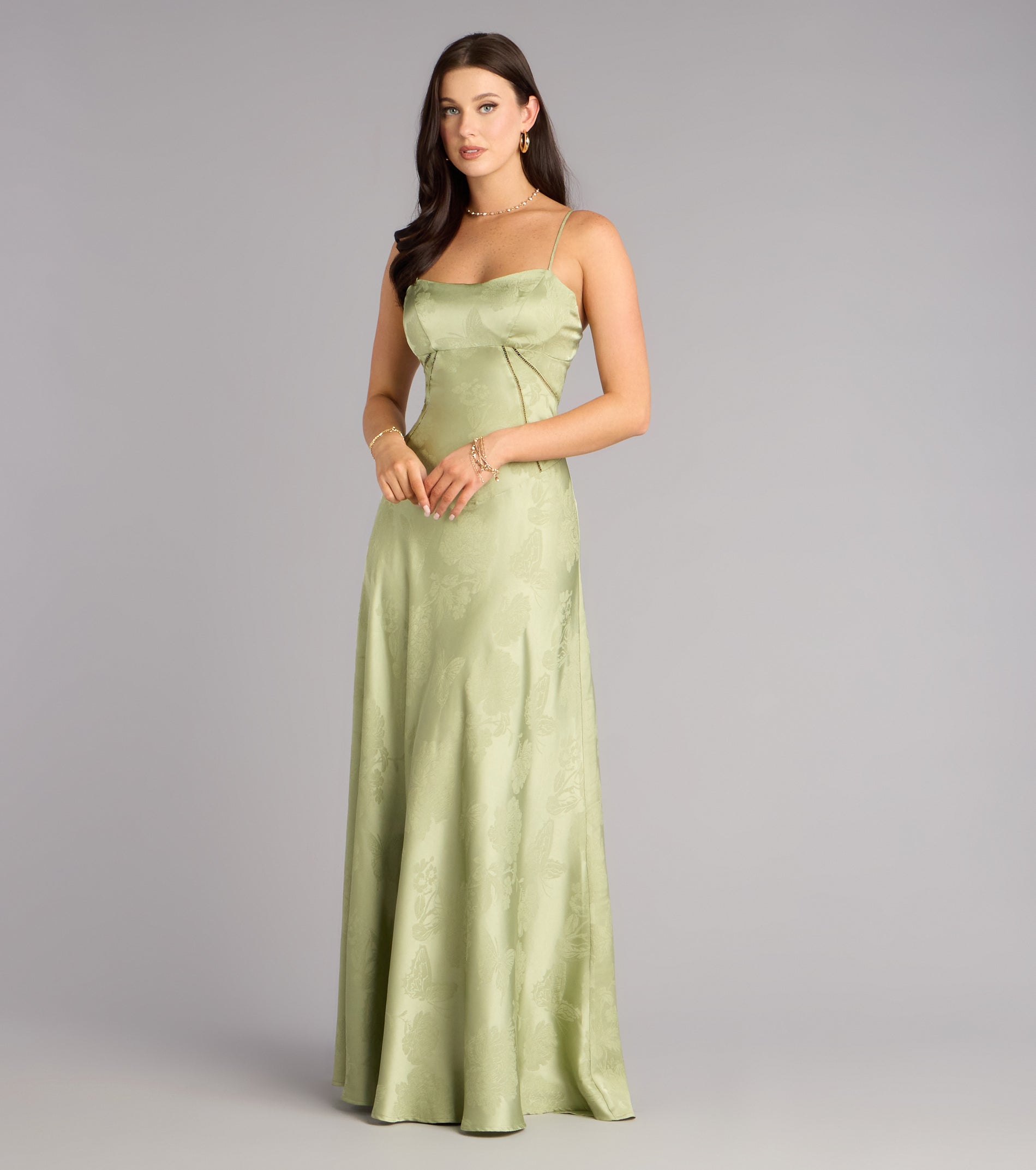 Annistyn Satin A-Line Formal Dress