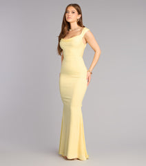 Vanessa Lace-Up Mermaid Formal Dress