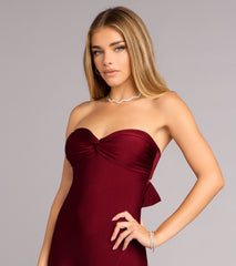 Madeline Strapless Tie-Back A-Line Dress