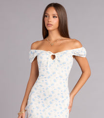 All The Compliments Floral Mini Dress