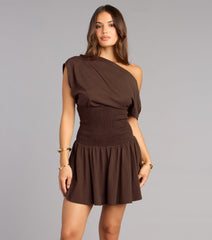 Effortlessly Done One Shoulder Dress
