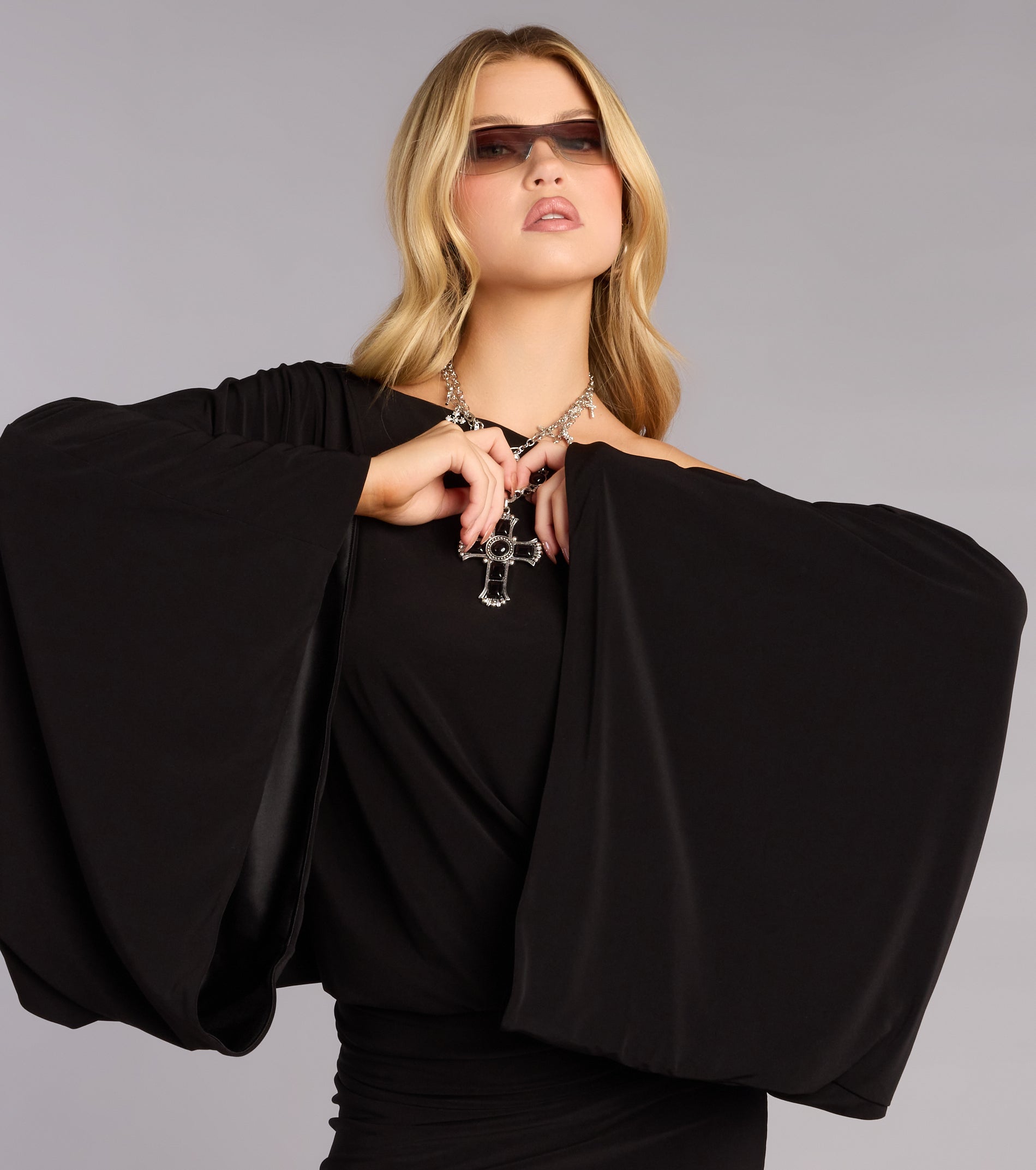 Effortlessly Extra Off-The-Shoulder Mini Dress