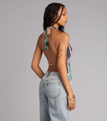 Butterfly Effect Chain Halter Top