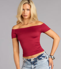 Simply Styled Off-The-Shoulder Top