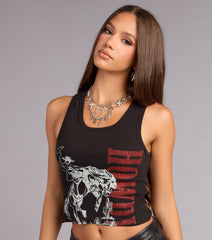 Howdy Cowboy Graphic Tank Top