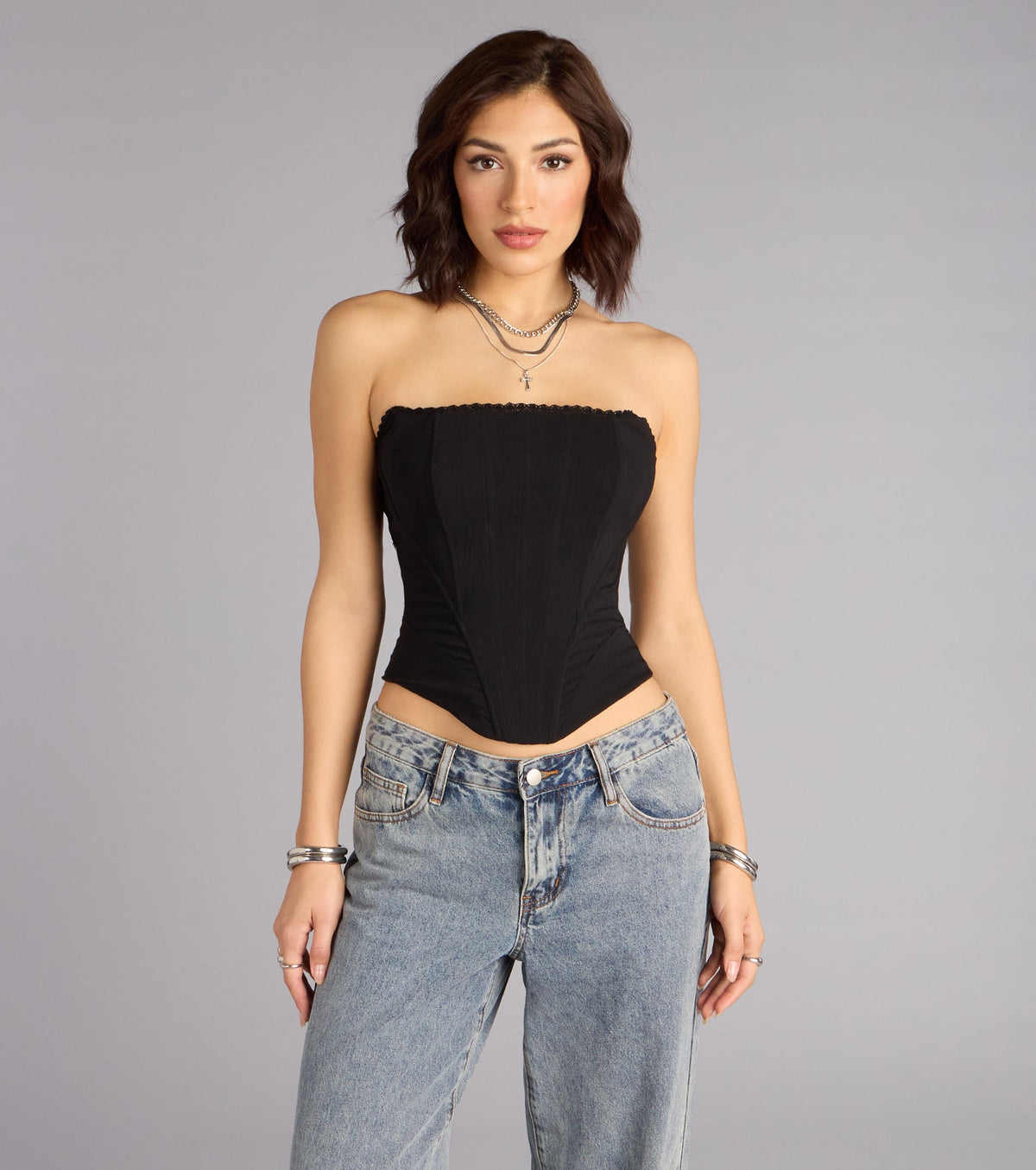 Forever Flattering Strapless Corset Top