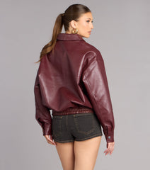 Street Chic Oversized Bomber Jacket