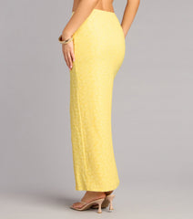 Soft Spoken Chic Flocked Lace Maxi Skirt