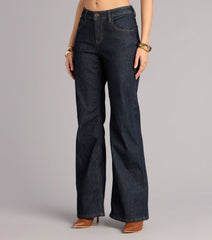 Effortlessly Dialed In Denim Flare Jeans