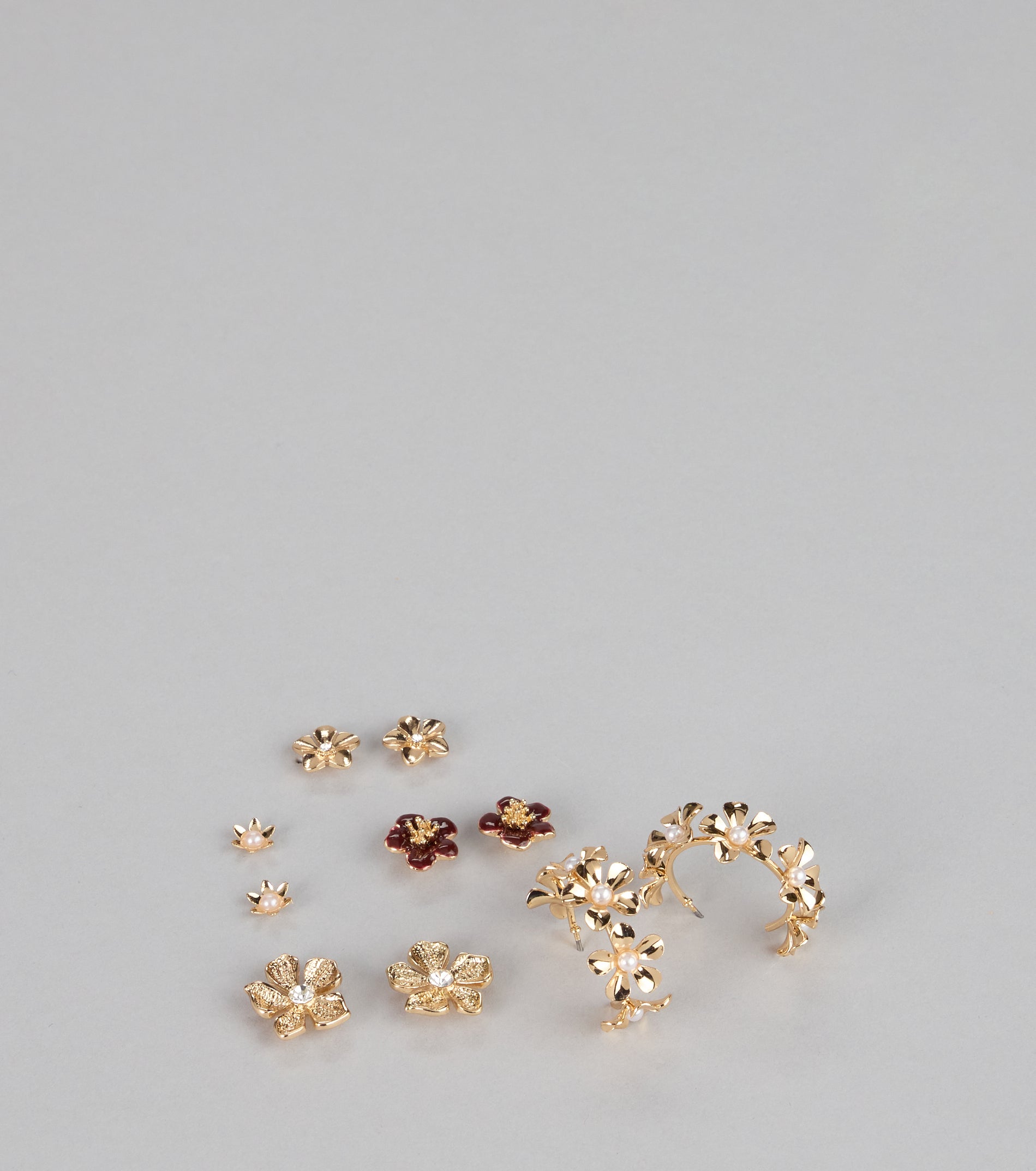 Floral Mix Five Pack Earrings