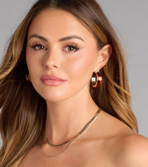 Vintage Glow Hoop Earrings