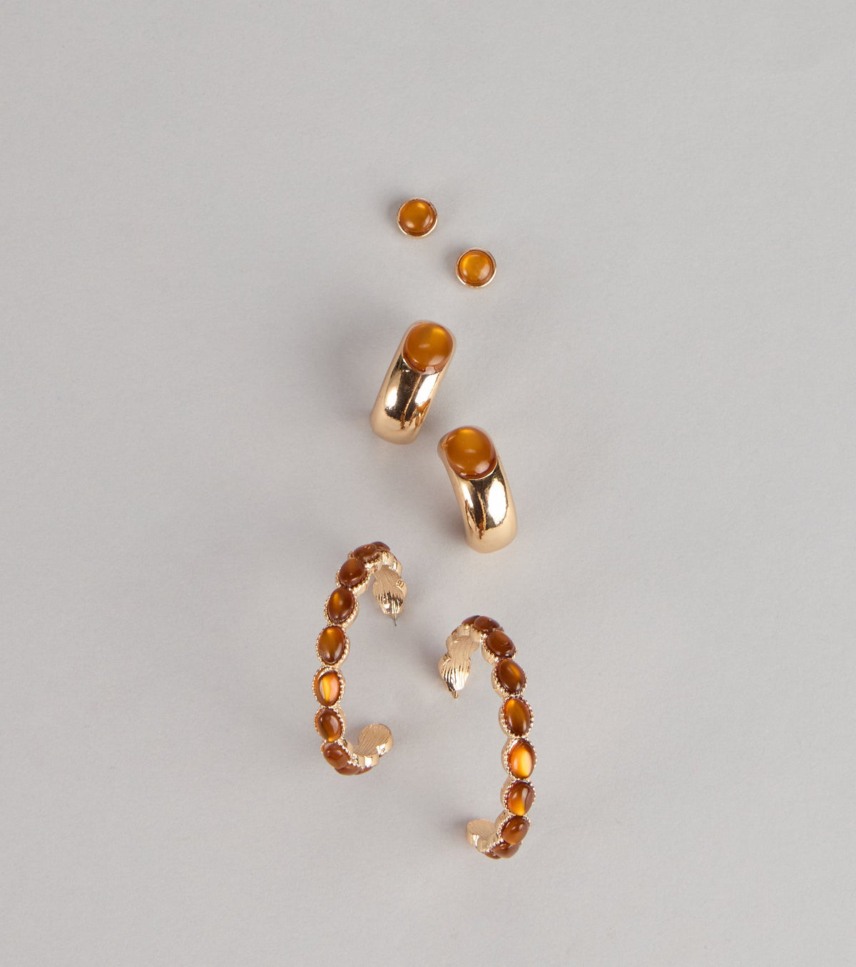 Finishing Touch Three-Pack Earring Set