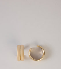 Statement Wide Hoop Earrings