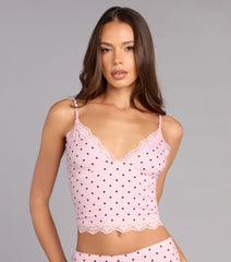 Sweet Dreams Polka Dot Pajama Top