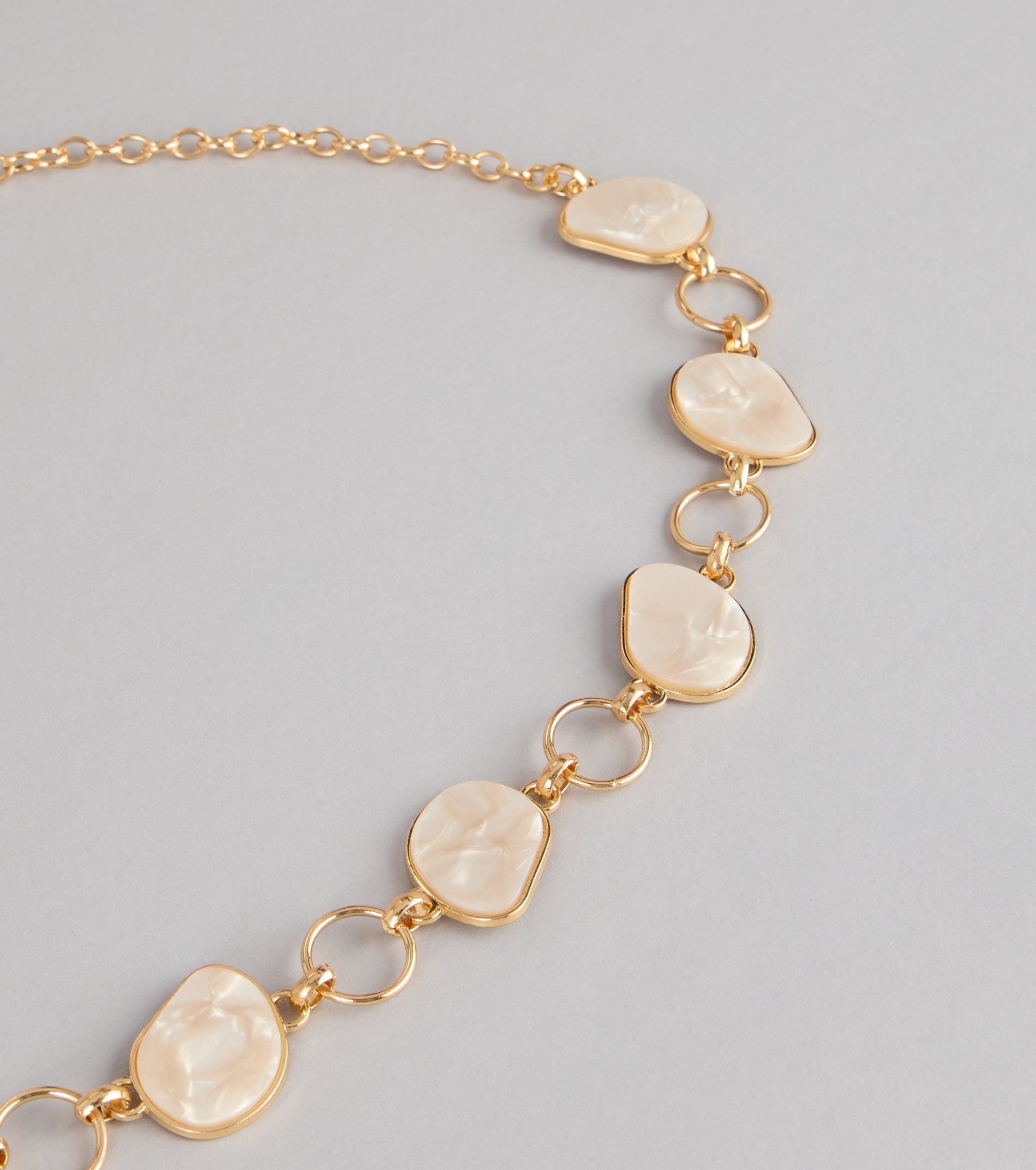 Extra Plans Stone Chain Belt