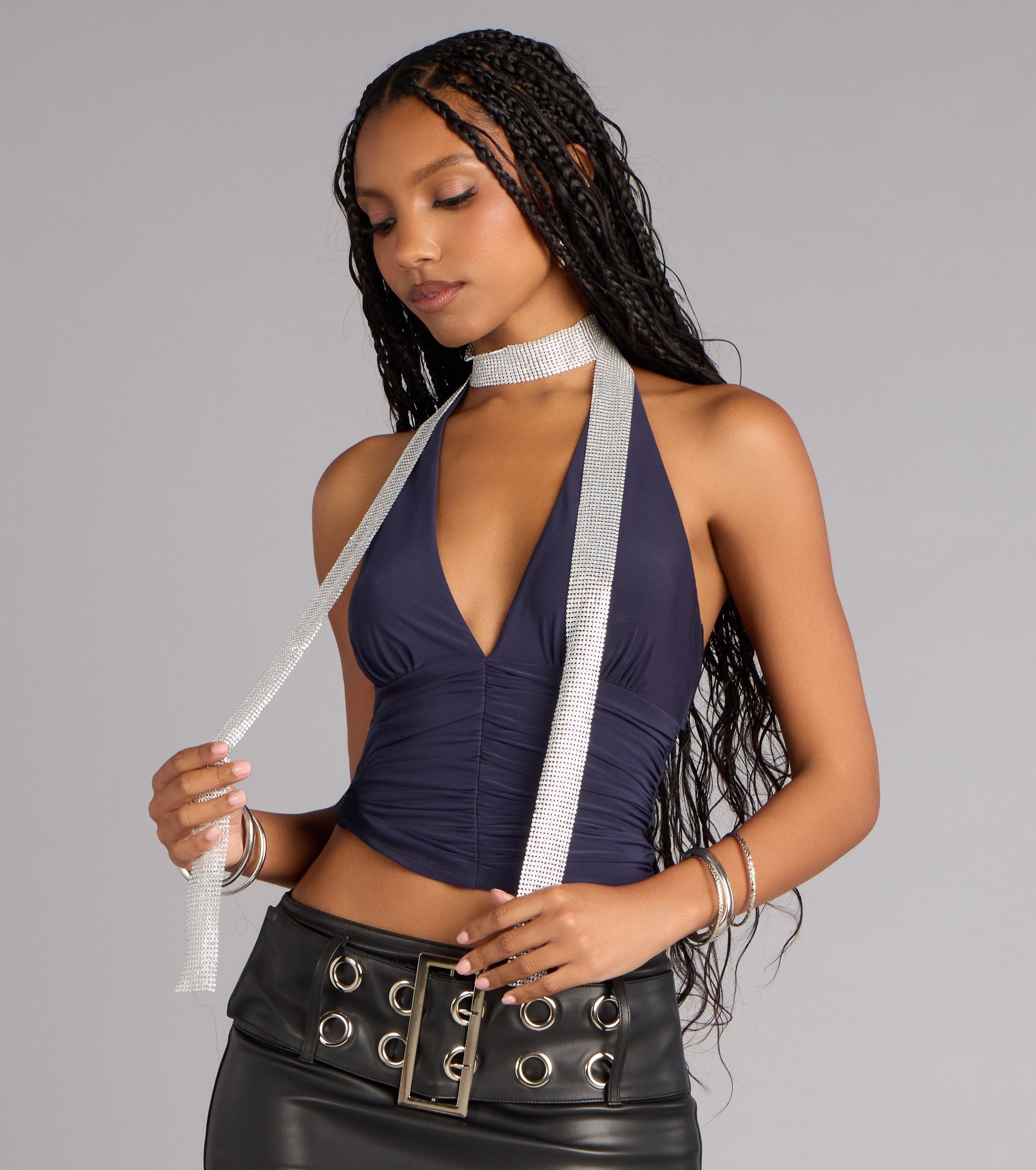 Make It Shine Skinny Scarf