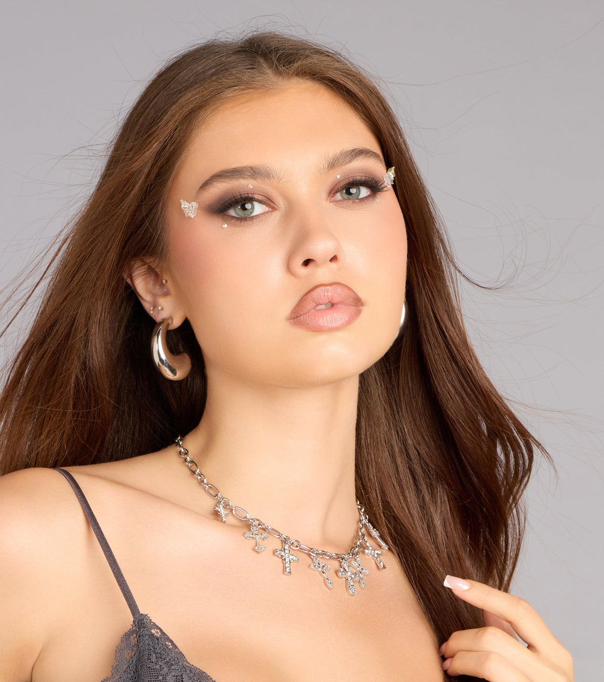 Fairy Glow Butterfly Face Gems Set