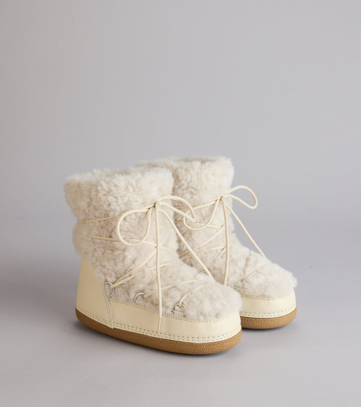 Snowbound Faux Sherpa Moon Boots