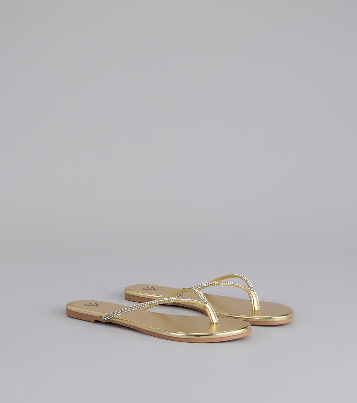 Sparkly Rhinestone Thong Sandals