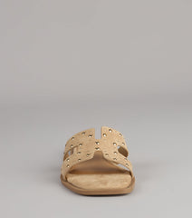 Weekend Style Studded Slide Sandals