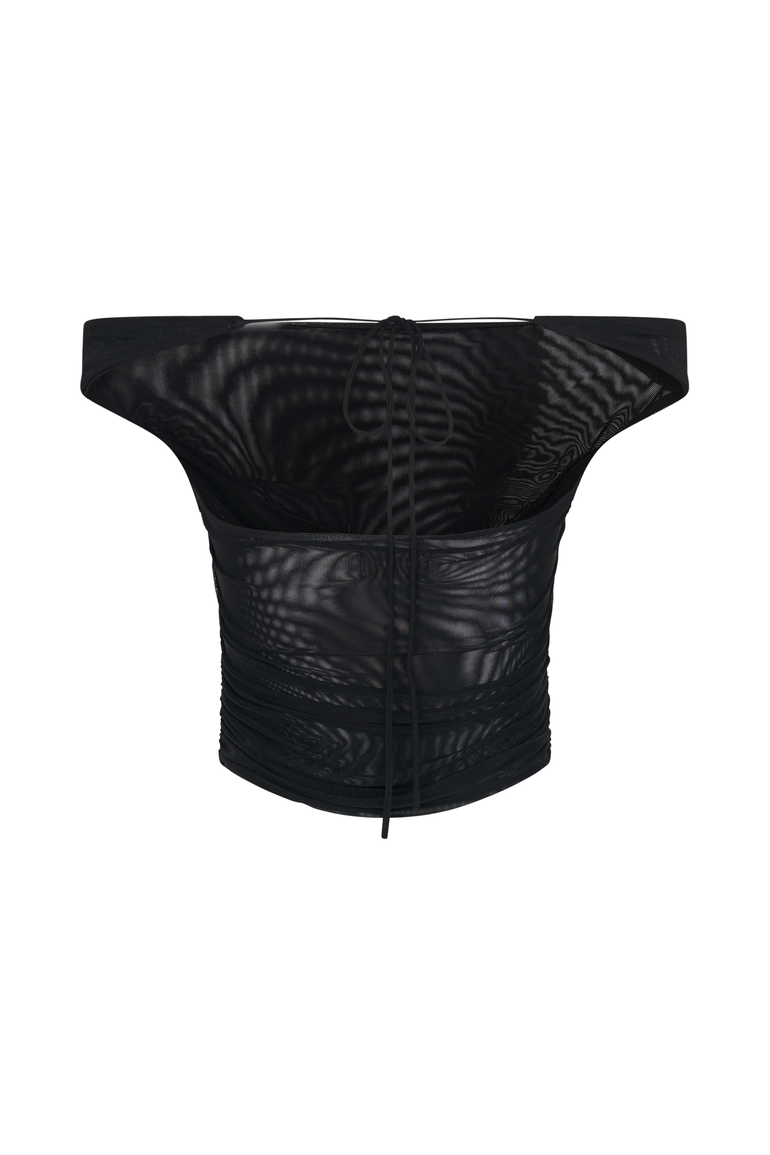 Brooklyn Mesh Crop Top - Black